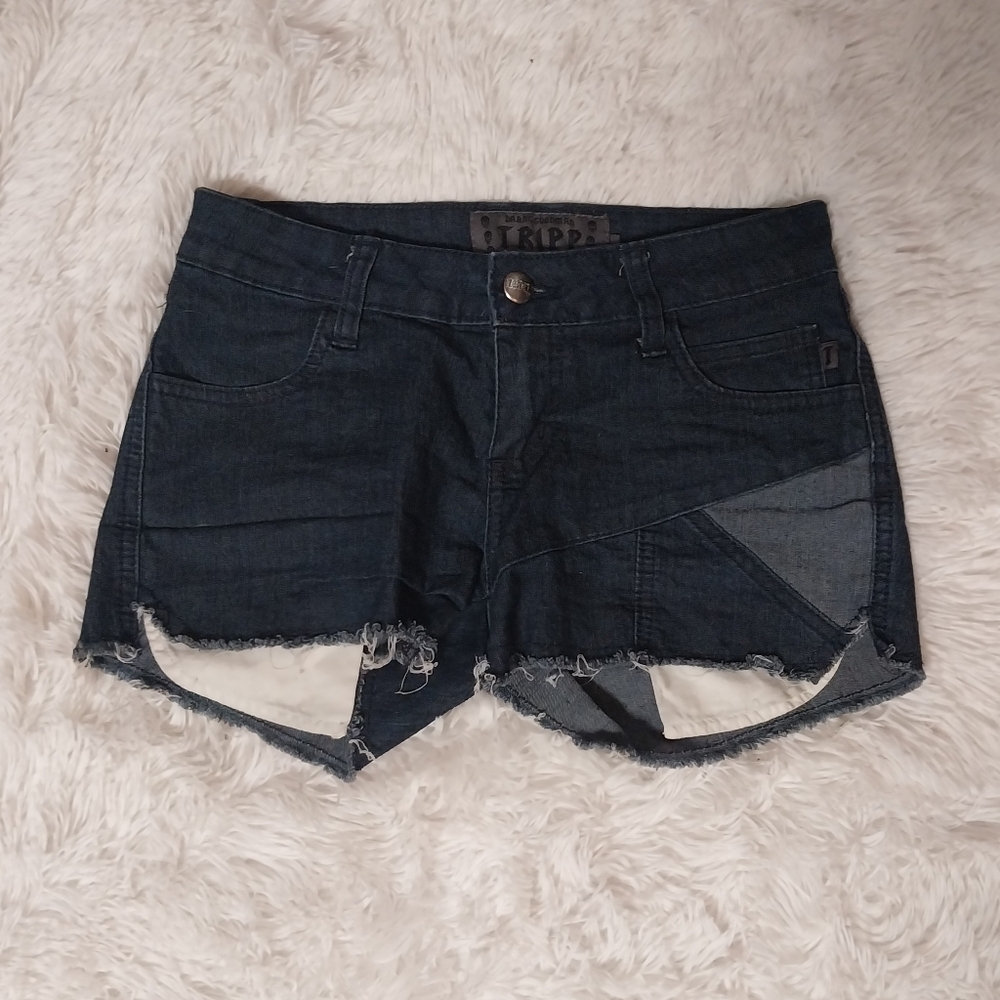 Tripp nyc Blue Jean Shorts Distressed Fitted Style